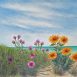 Beach Blossoms, Colored Pencil Painting by Anne Tuttle