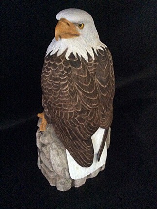 Eagle-Wood Carving by Kay Stammers