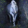 A digital photograph of a painting by Martha Dodd called Out of the Dark and into the light.